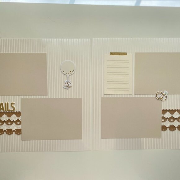 12x12 Premade Wedding Scrapbook, Bride and Groom Gift, Wedding Gift - Picture 15 of 15